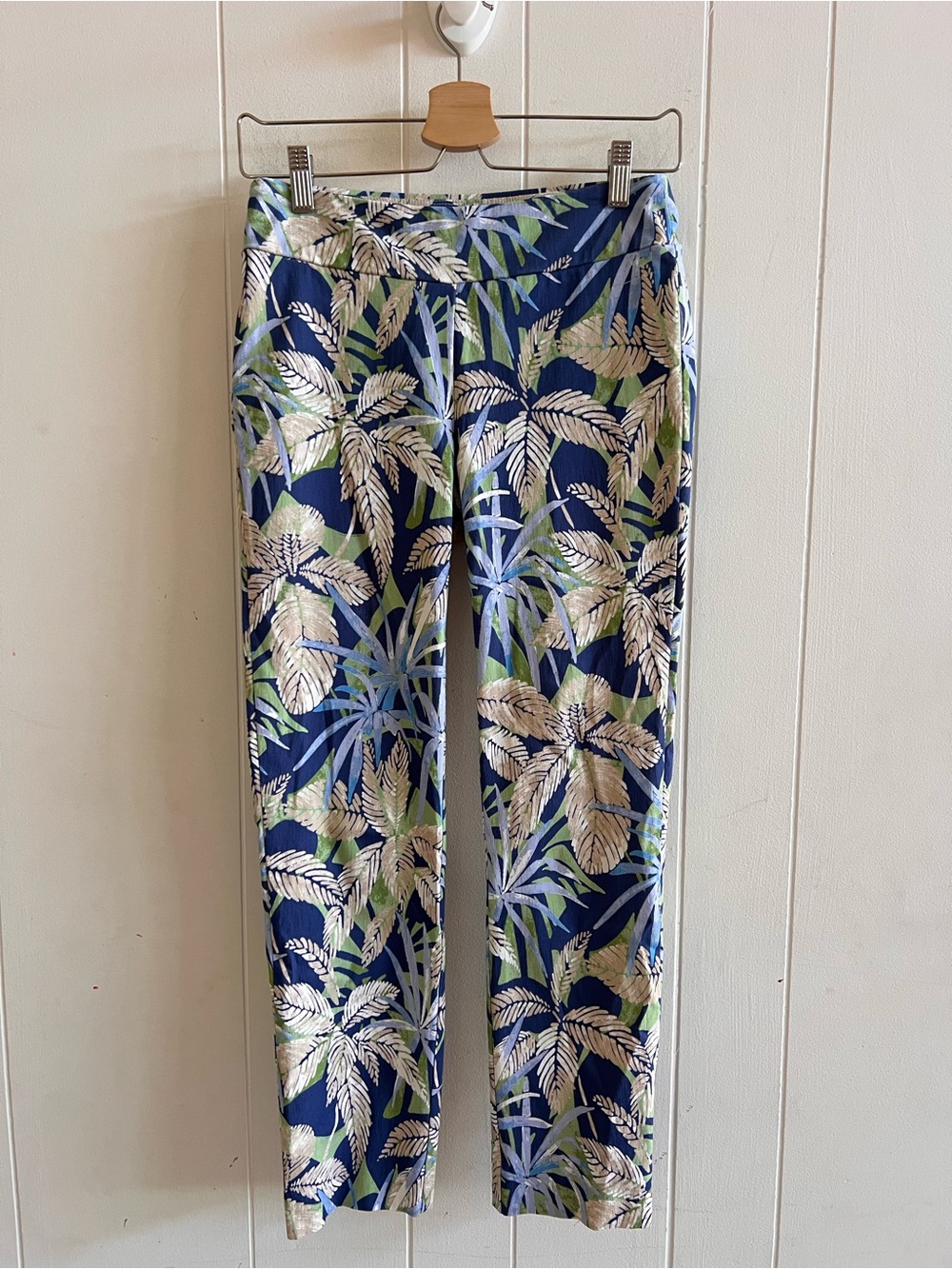 J. McLaughlin Tropical Print Pull On Amelia Cloth Masie Pants